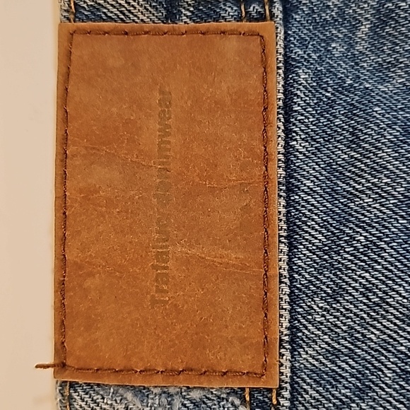 Zara Skirt Trafaluc Denim Blue Jean Distressed Ripped Mini Medium Wash Zipper M - Picture 10 of 10